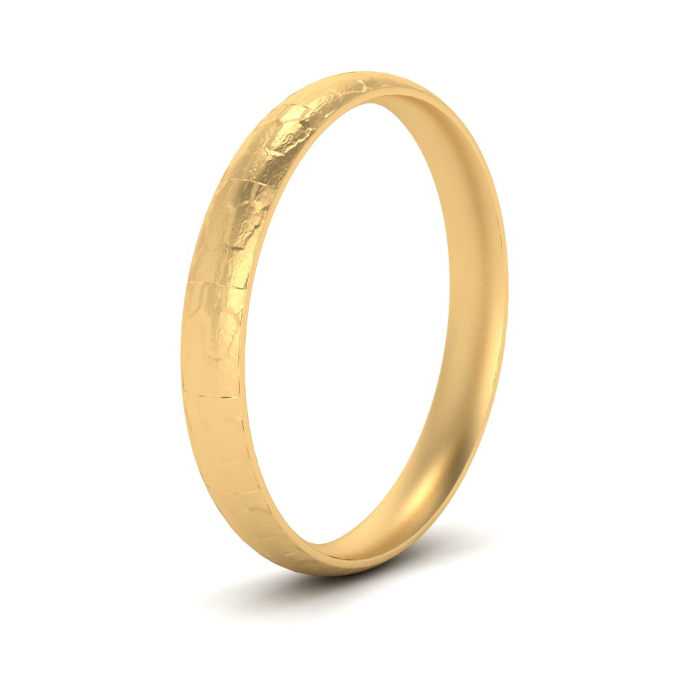 Lightweight Rock Texture Mens Wedding Band