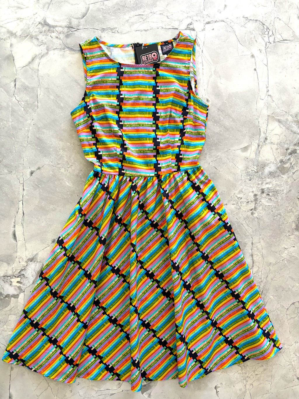 Book Stacks Vintage Dress Retrolicious