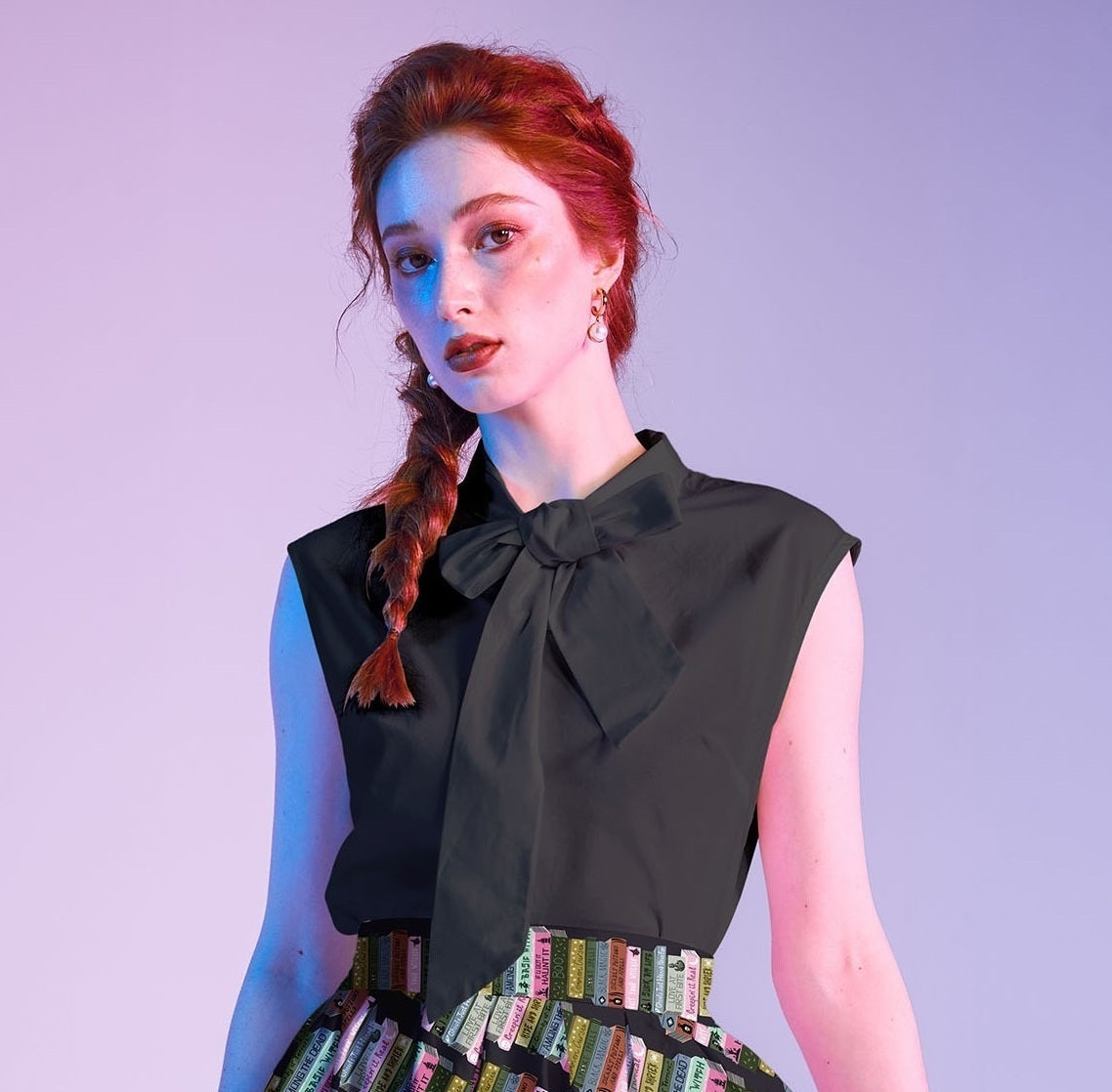 Black Bow Top Retrolicious