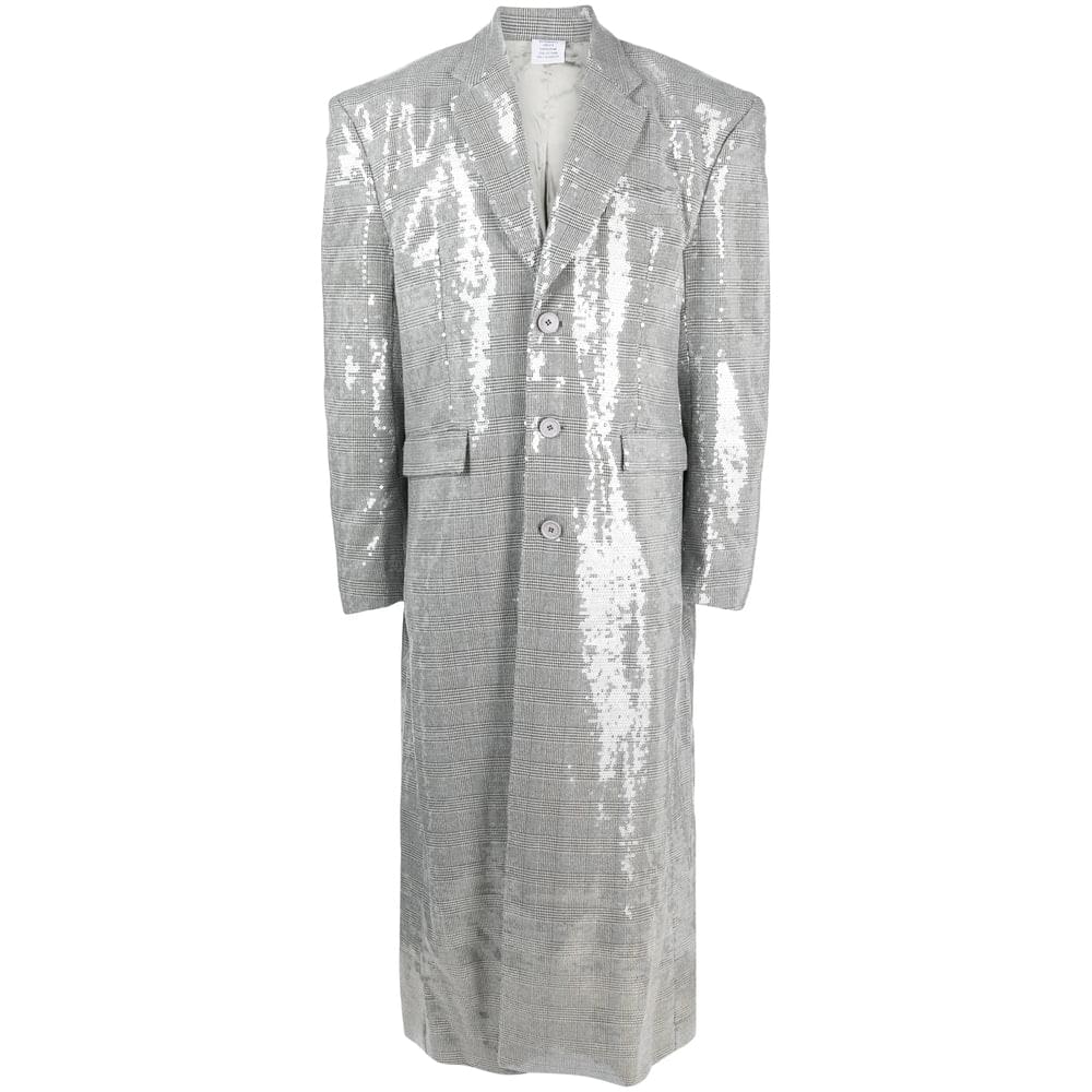 Vetements Black Coats - Single Breasted Coats Men