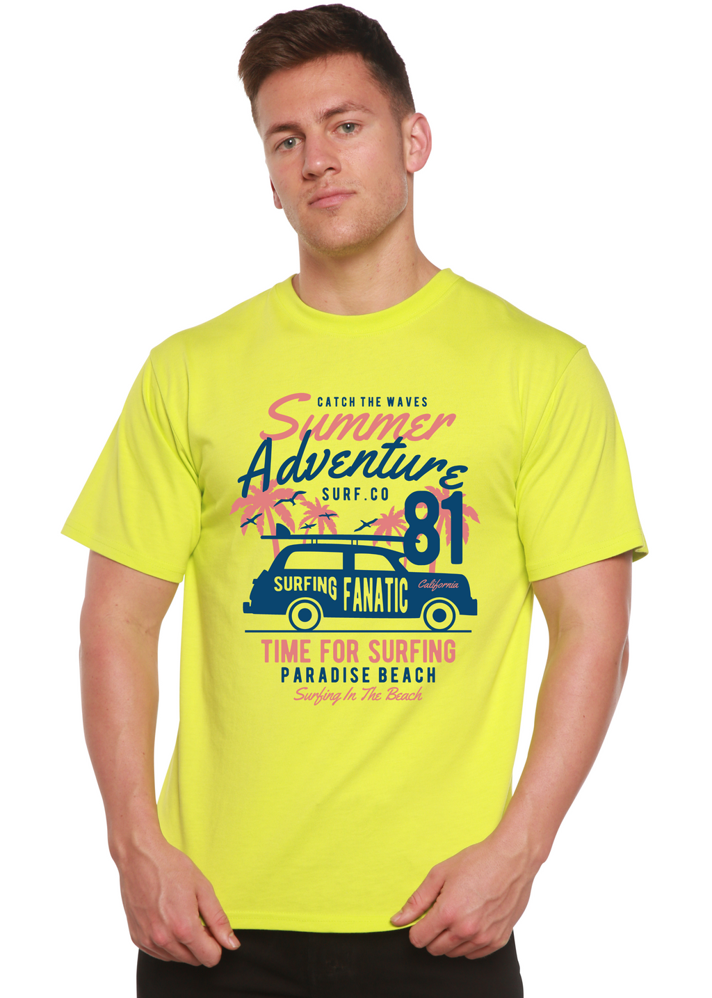 Sammer Adventure Spun Bamboo® Men's Bamboo Viscose/Organic Cotton Short Sleeve Graphic T-Shirt Spun Bamboo