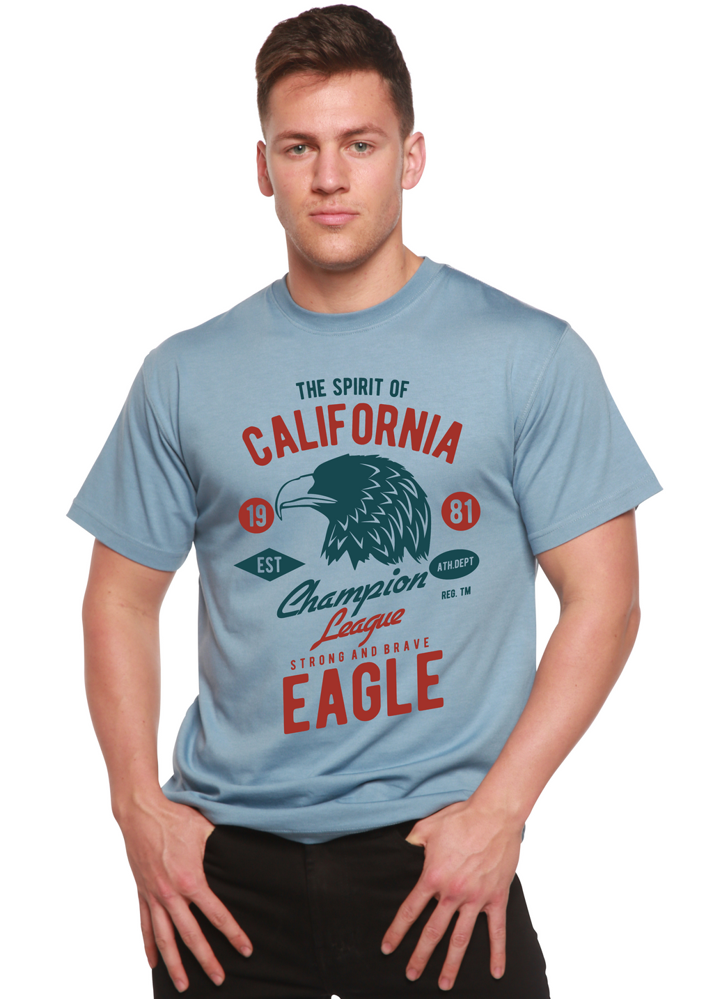 The Spirit of Spun Bamboo® Men's Bamboo Viscose/Organic Cotton Short Sleeve Graphic T-Shirt Spun Bamboo