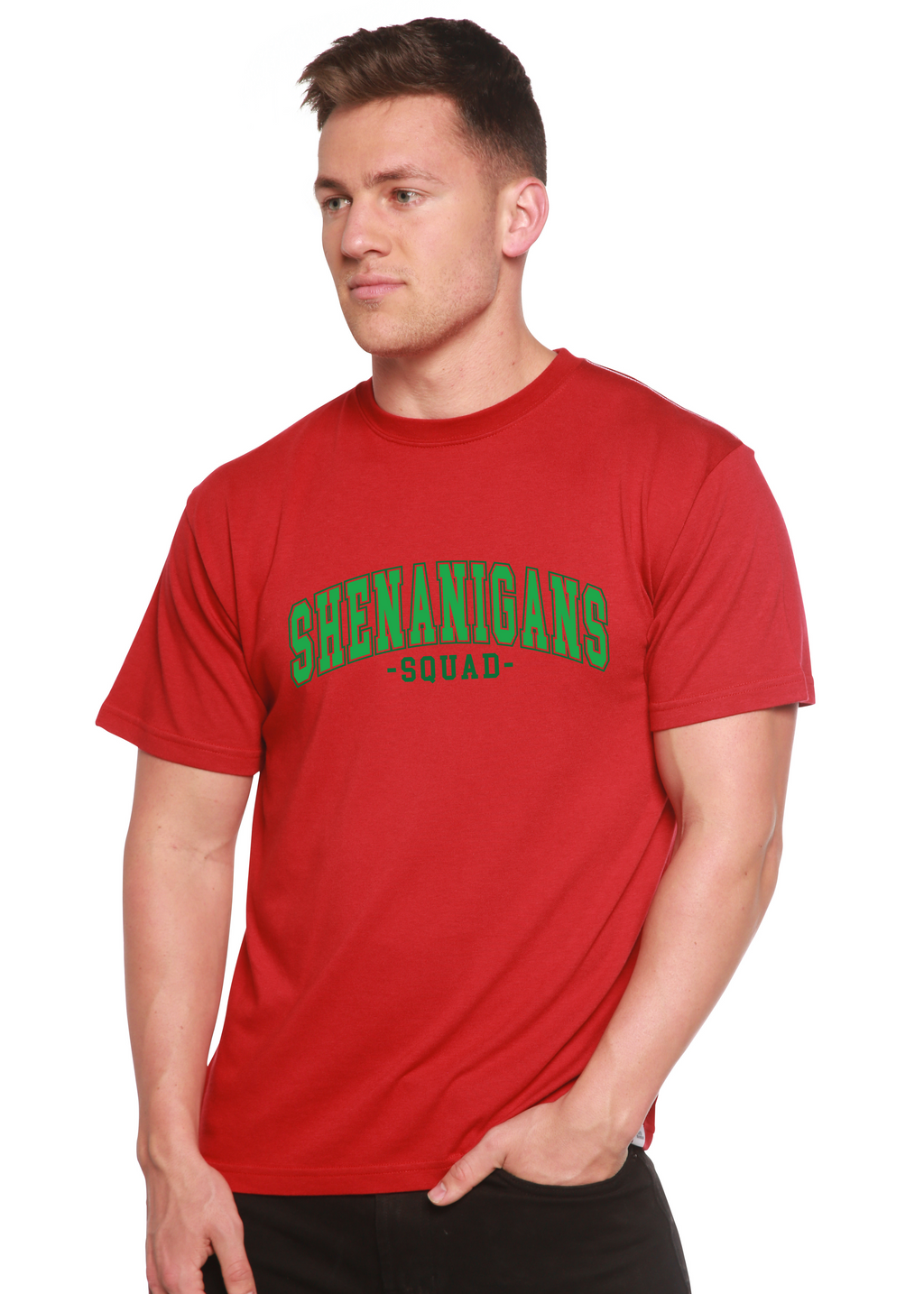 Shenanigans Squad Unisex Bamboo/Cotton Graphic T-Shirt Spun Bamboo