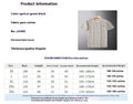 Striped Ice Silk Linen-like Short Sleeve Men's Slim Fit