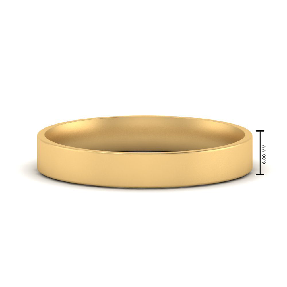 Light Weight Flat Mens Wedding Band