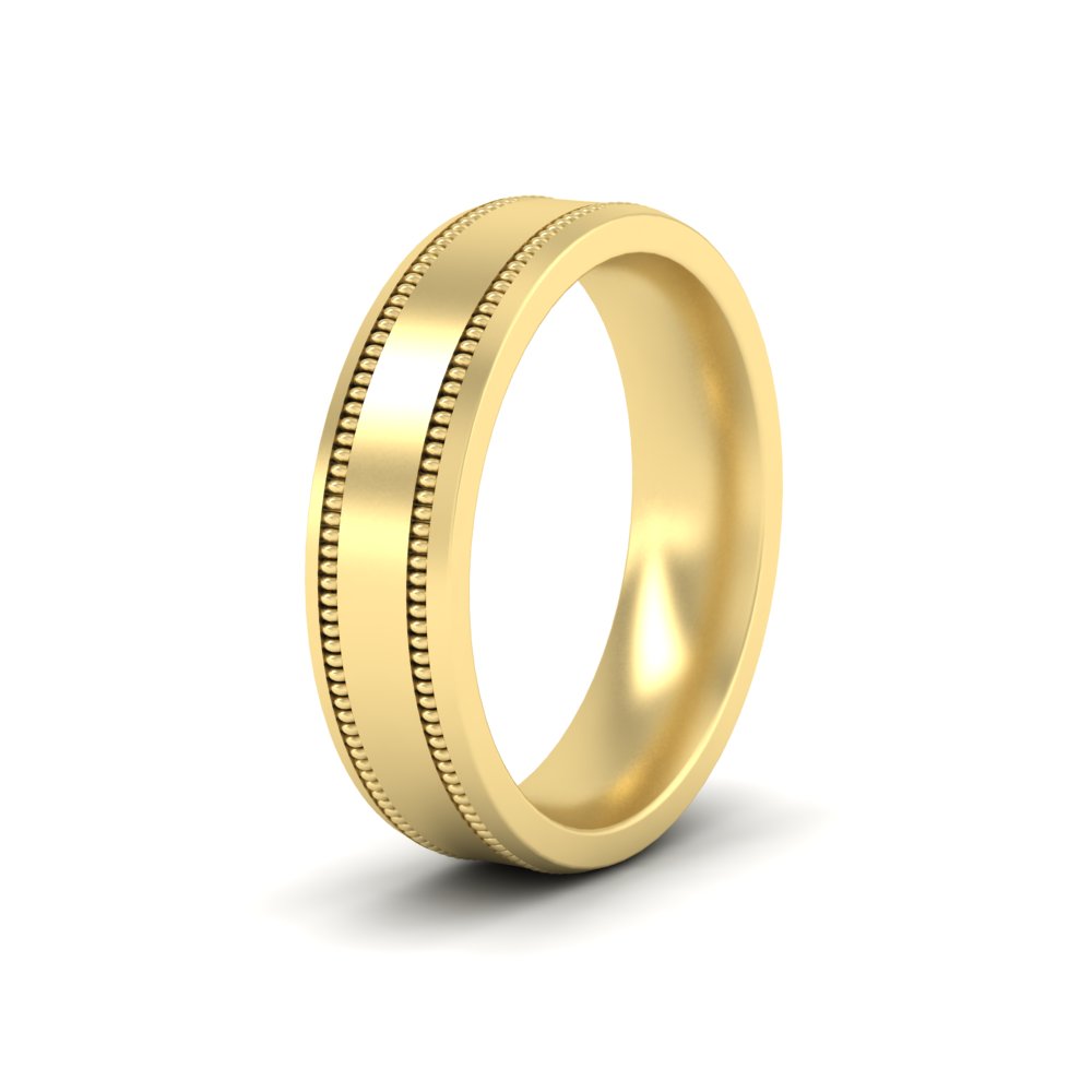 Mens Band Double Milgrain