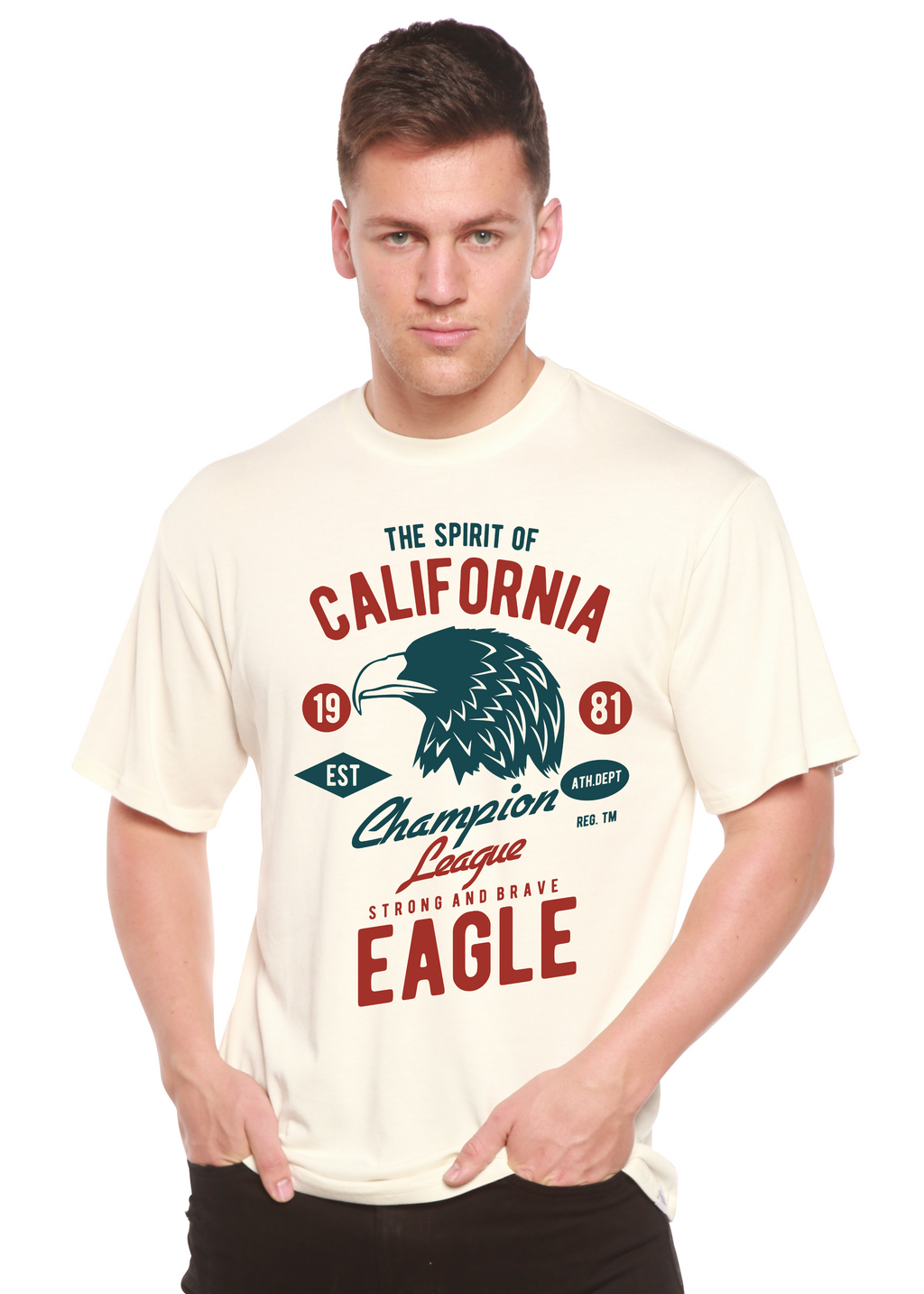 The Spirit of Spun Bamboo® Men's Bamboo Viscose/Organic Cotton Short Sleeve Graphic T-Shirt Spun Bamboo