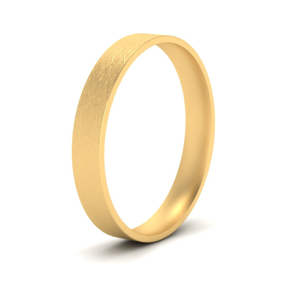 Ice Textured Mens 5mm Comfort Fit Wedding Band