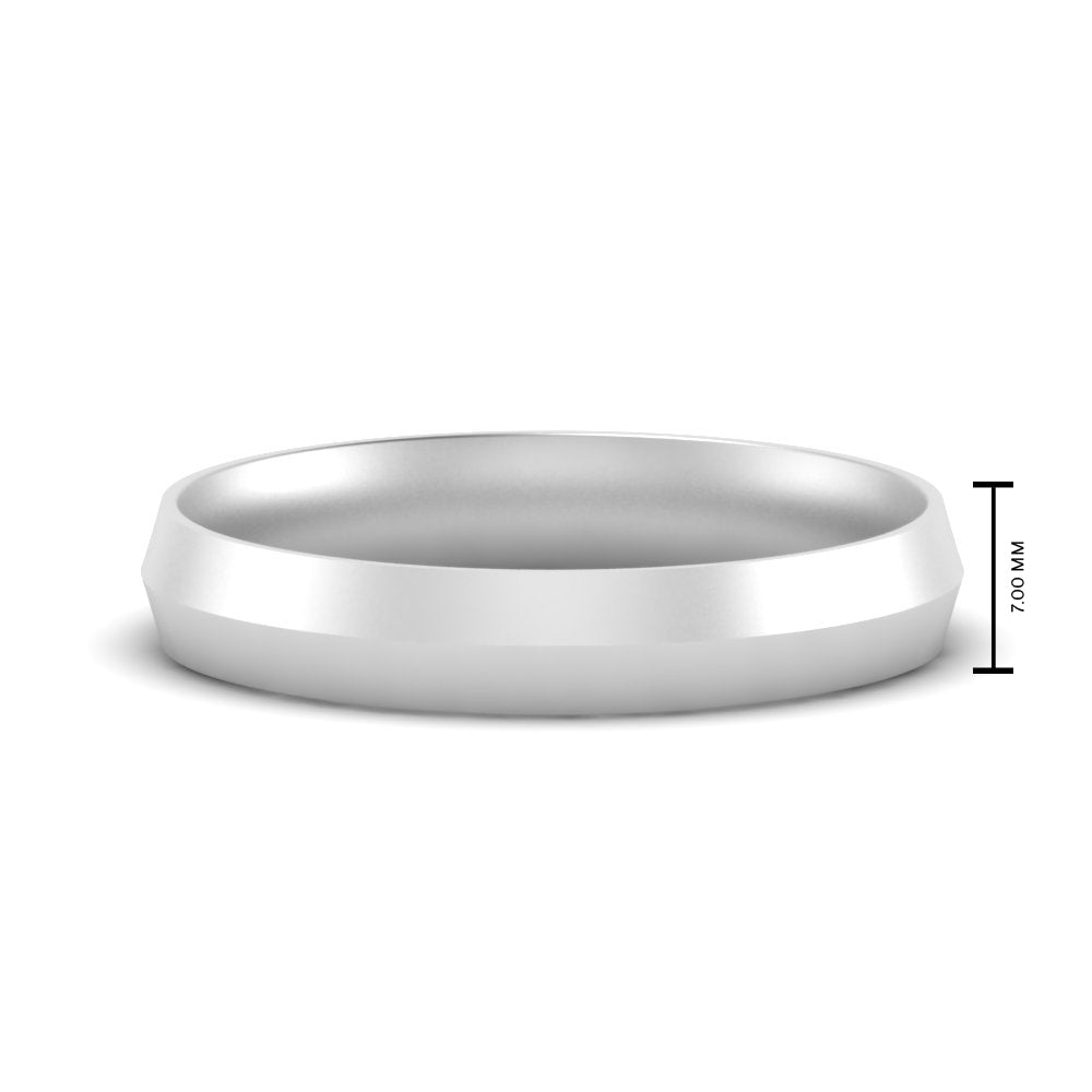 Comfort Fit Knife Edge Mens Band