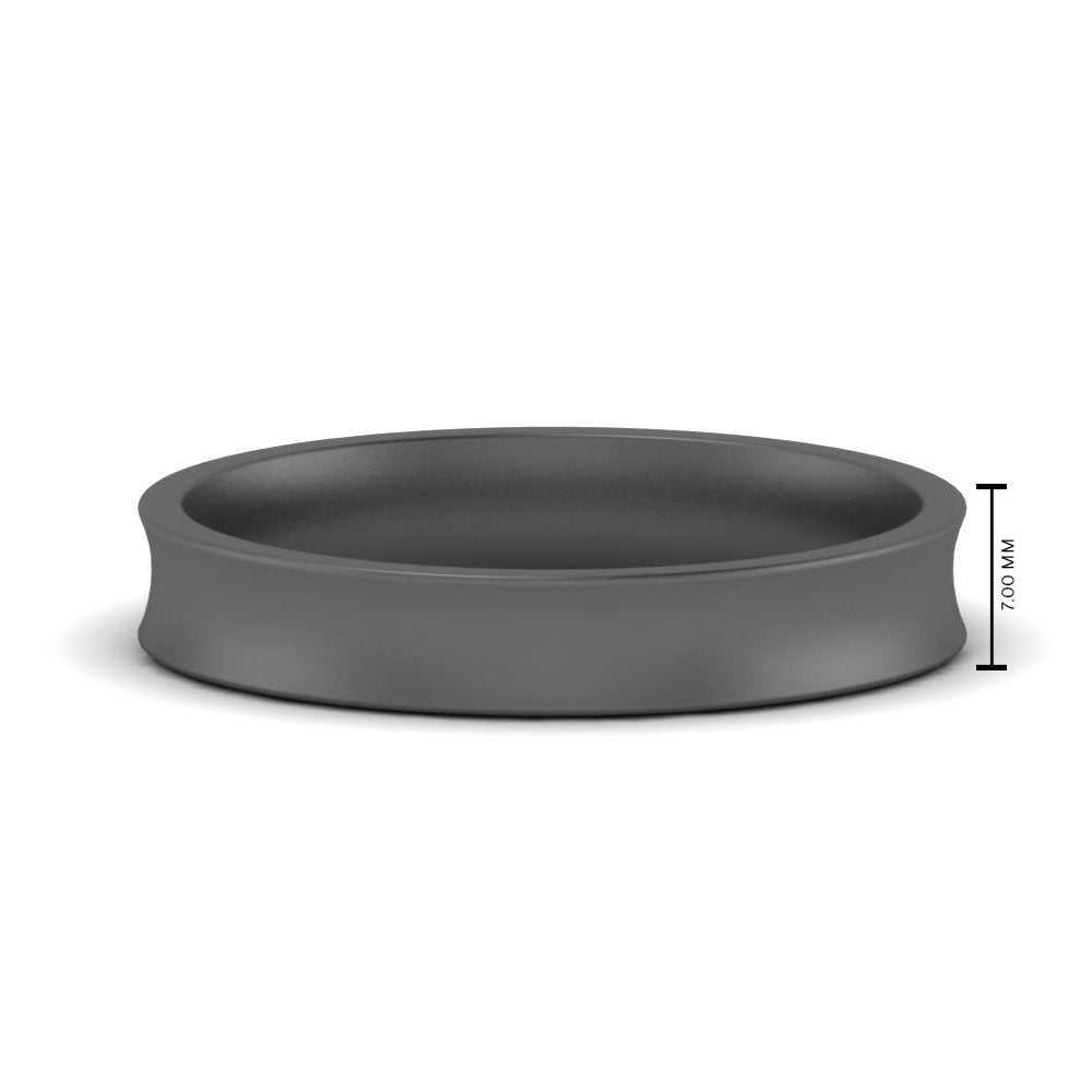 Comfort Fit Concave Mens Band
