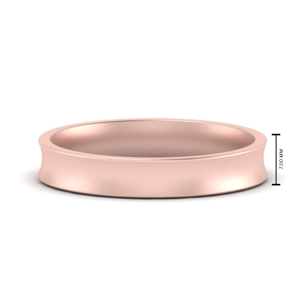 Comfort Fit Concave Mens Band