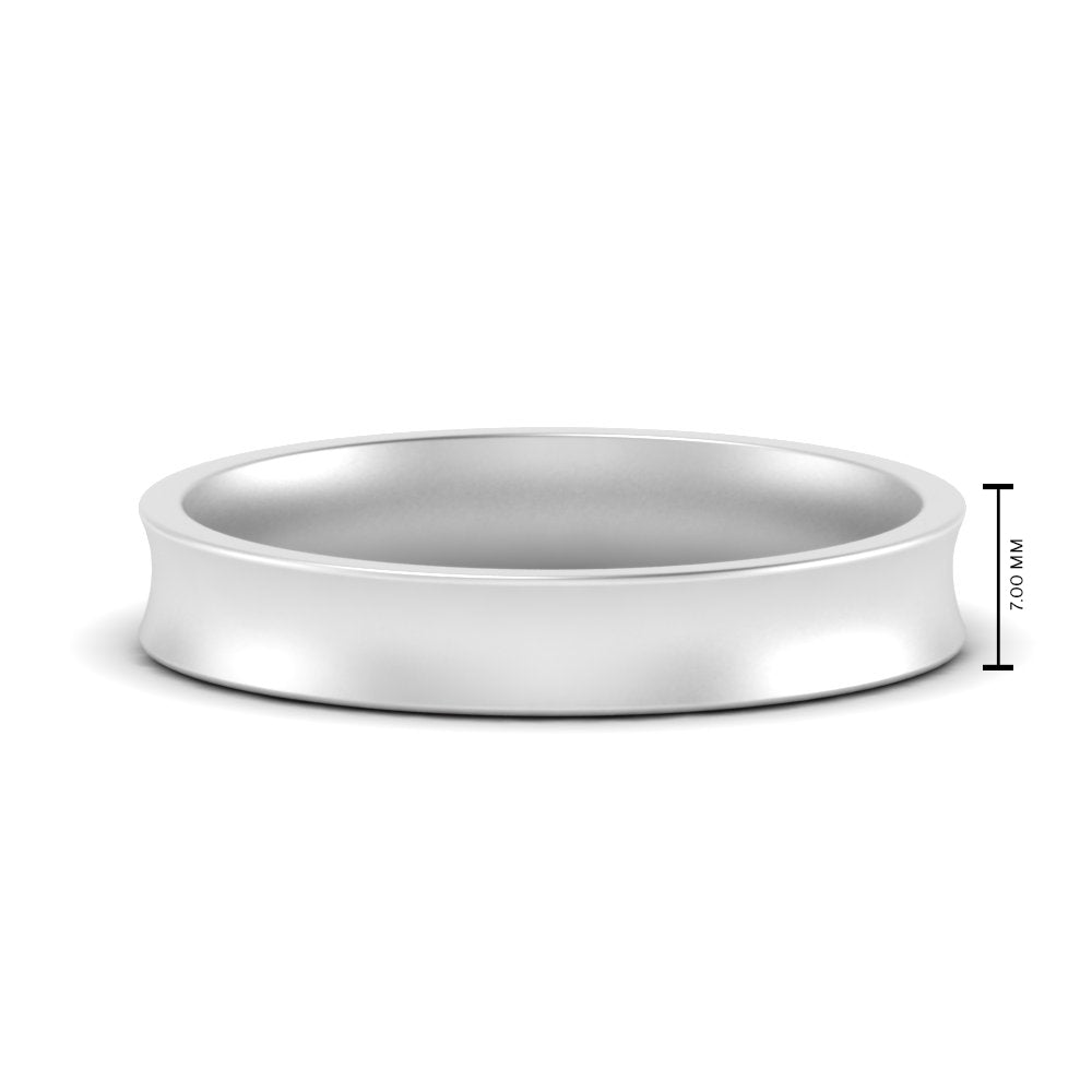 Comfort Fit Concave Mens Band
