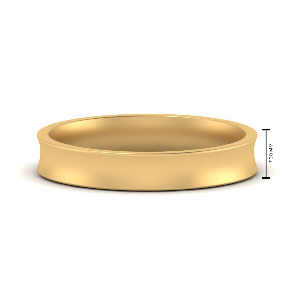Comfort Fit Concave Mens Band
