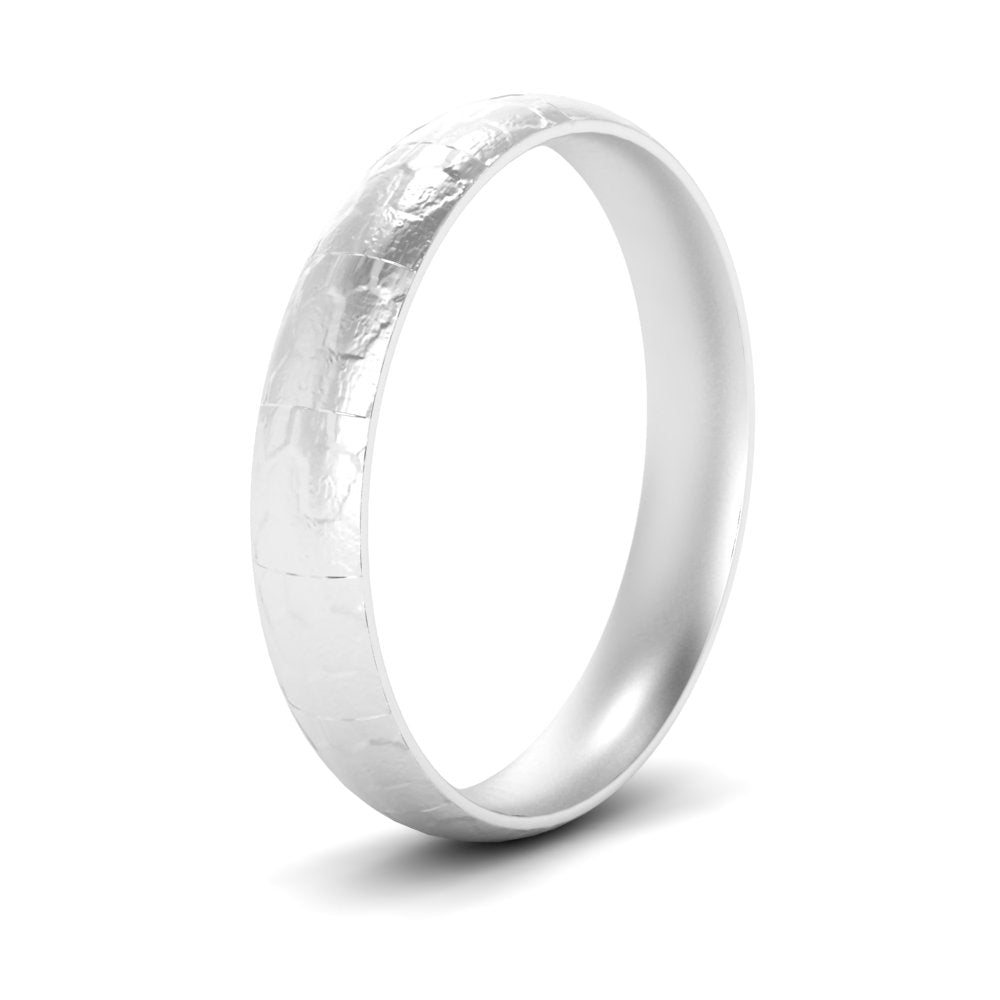 Lightweight Rock Texture Mens Wedding Band