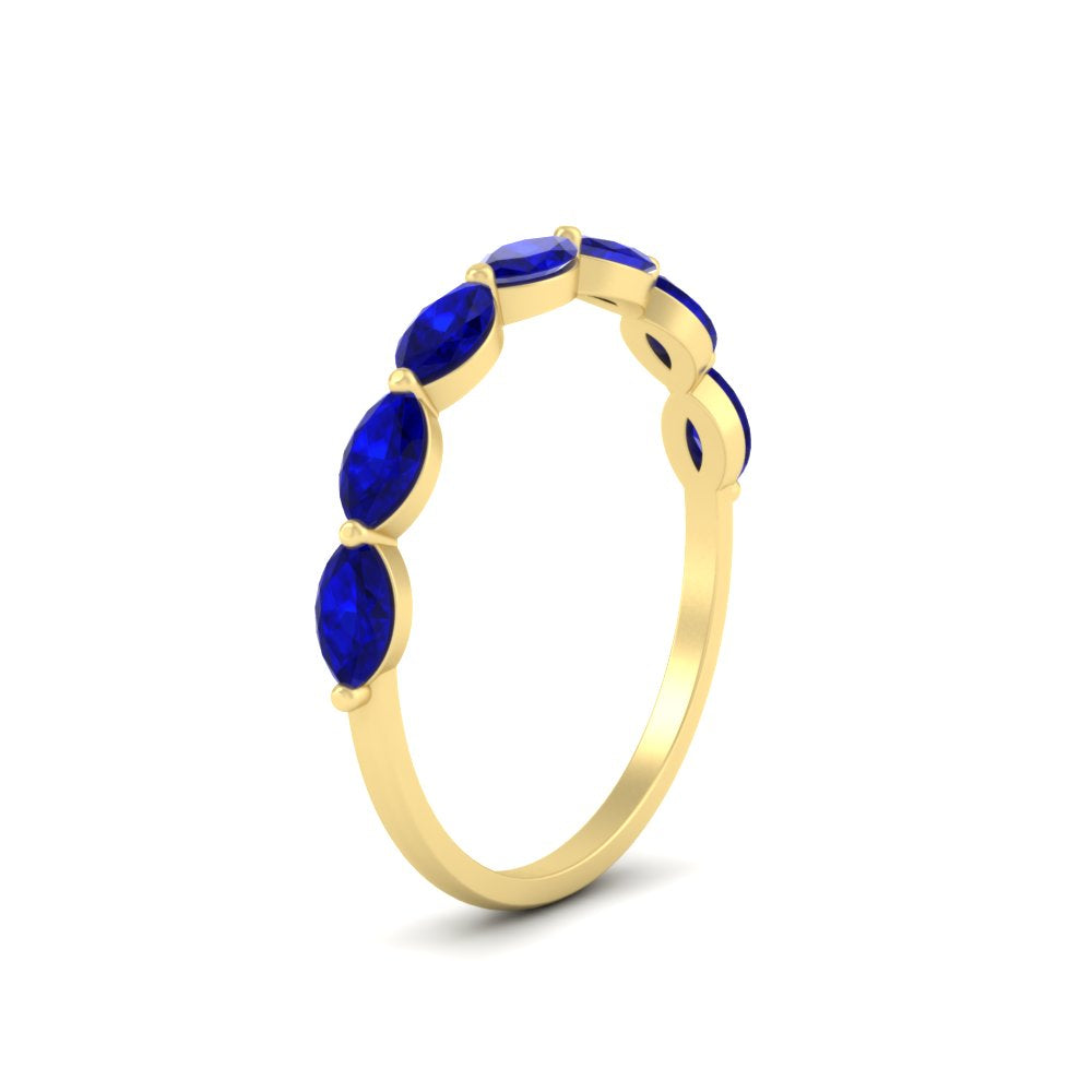7 Stone Marquise East West 1 Carat Band