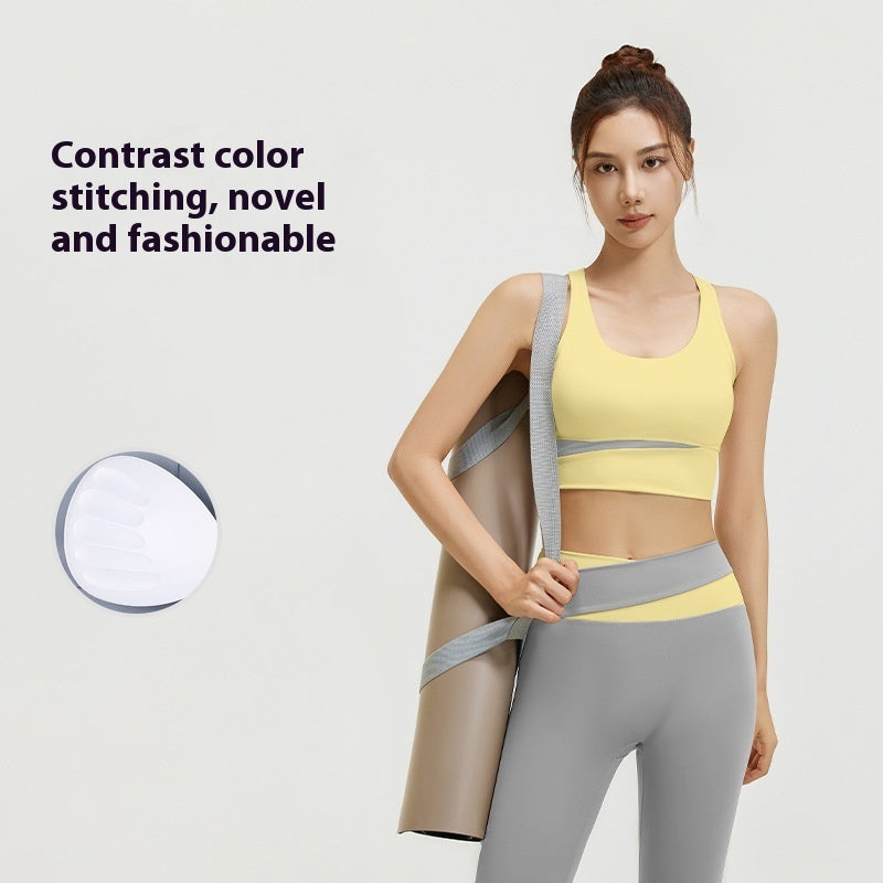 High Waist Belly Contracting Yoga Clothes Shockproof Yoga Fitness Yoga Wear Suit Social Buzz eSIMs