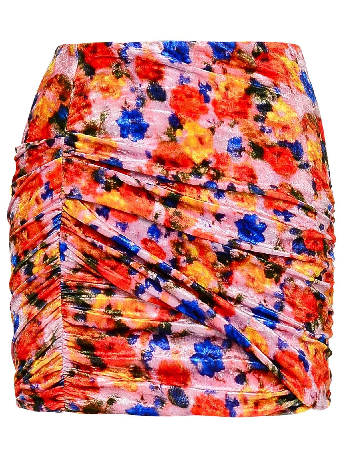 Isabel Marant Orange Polyamide Miniskirt Women