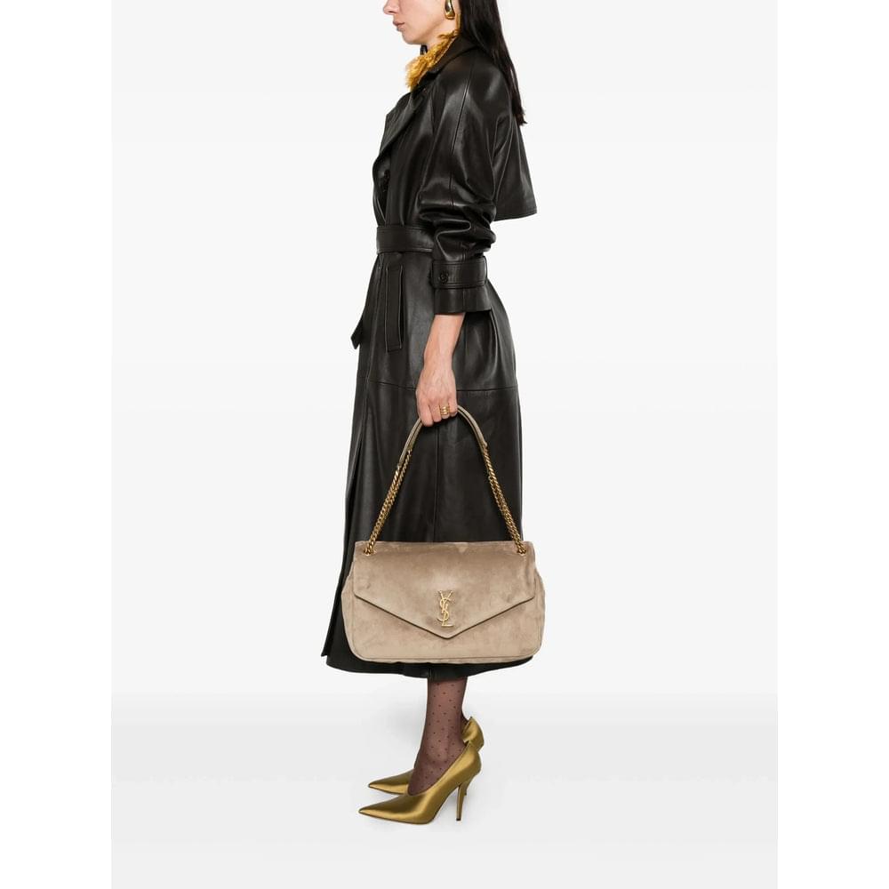 Saint Laurent Neutrals Shoulder Bags Women