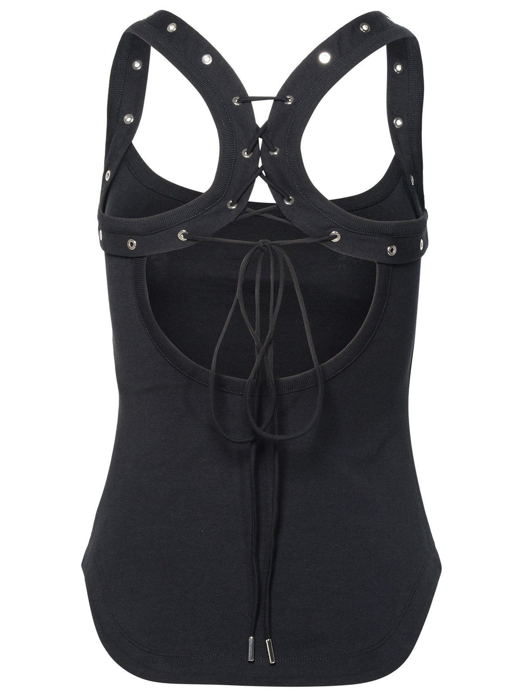 The Attico Black Cotton Top Women