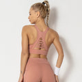 Shockproof Gathered Yoga Fitness Yoga Sports Vest Underwear Social Buzz eSIMs