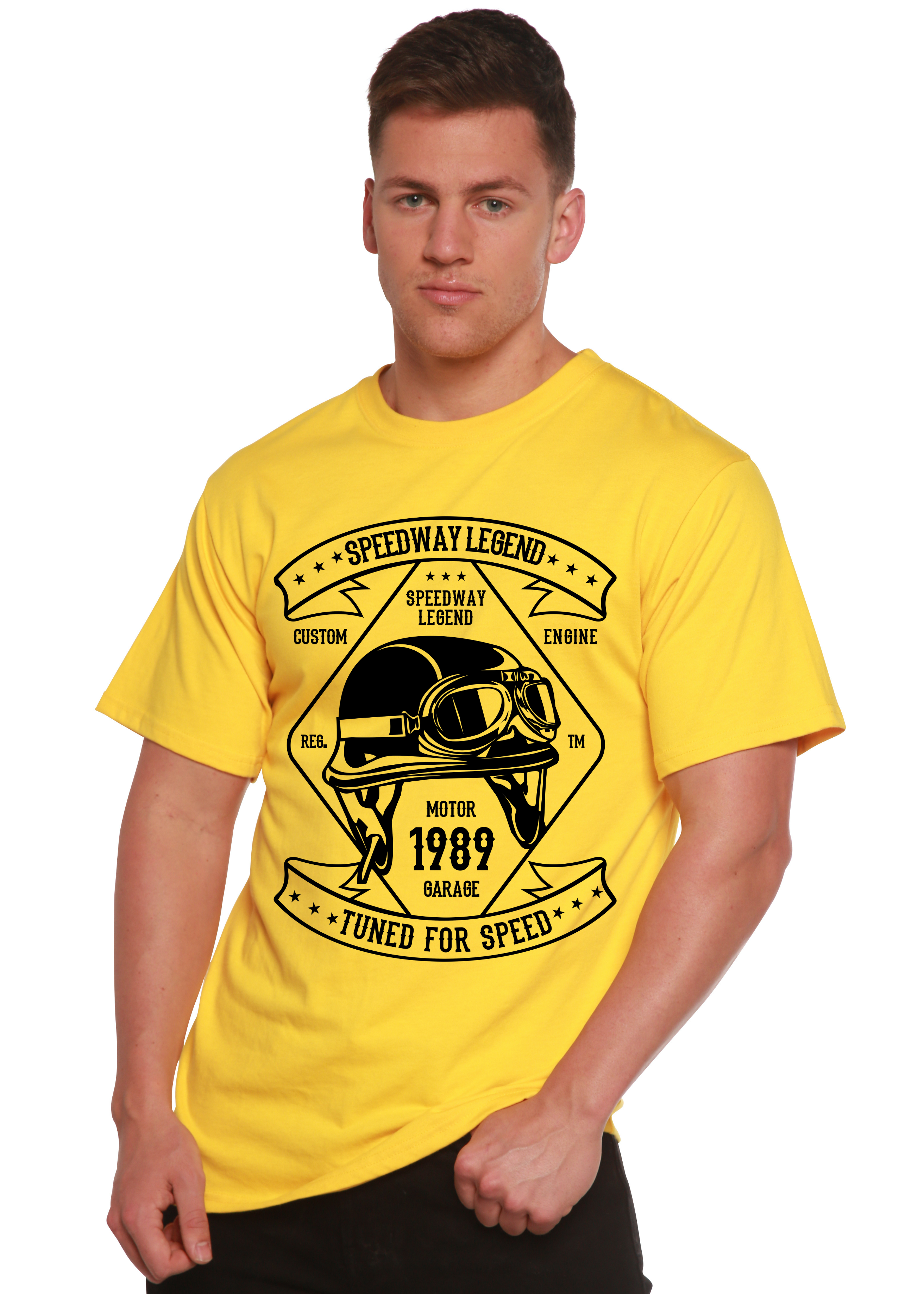 Speedway Legend Spun Bamboo® Men's Bamboo Viscose/Organic Cotton Short Sleeve Graphic T-Shirt Spun Bamboo
