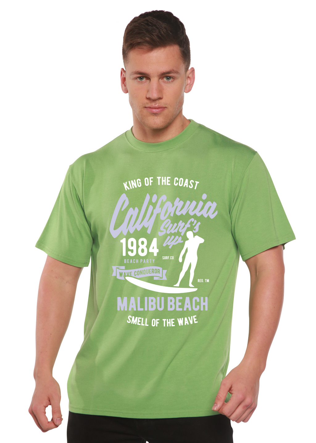 California 1984 Spun Bamboo® Men's Bamboo Viscose/Organic Cotton Short Sleeve Graphic T-Shirt Spun Bamboo