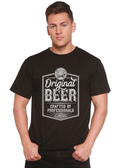 Original Beer Men's Bamboo Viscose/Organic Cotton Short Sleeve Graphic T-Shirt Spun Bamboo