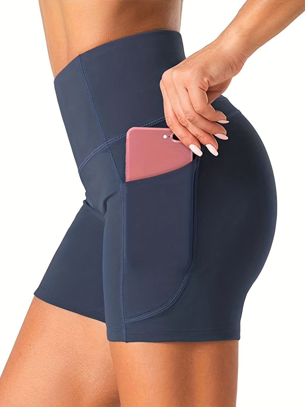 Cross-Border European And American New Popular Yoga Pants High-Waisted Butt-Lifting Leggings Running Sports Outdoor Fitness Shorts For Women Social Buzz eSIMs