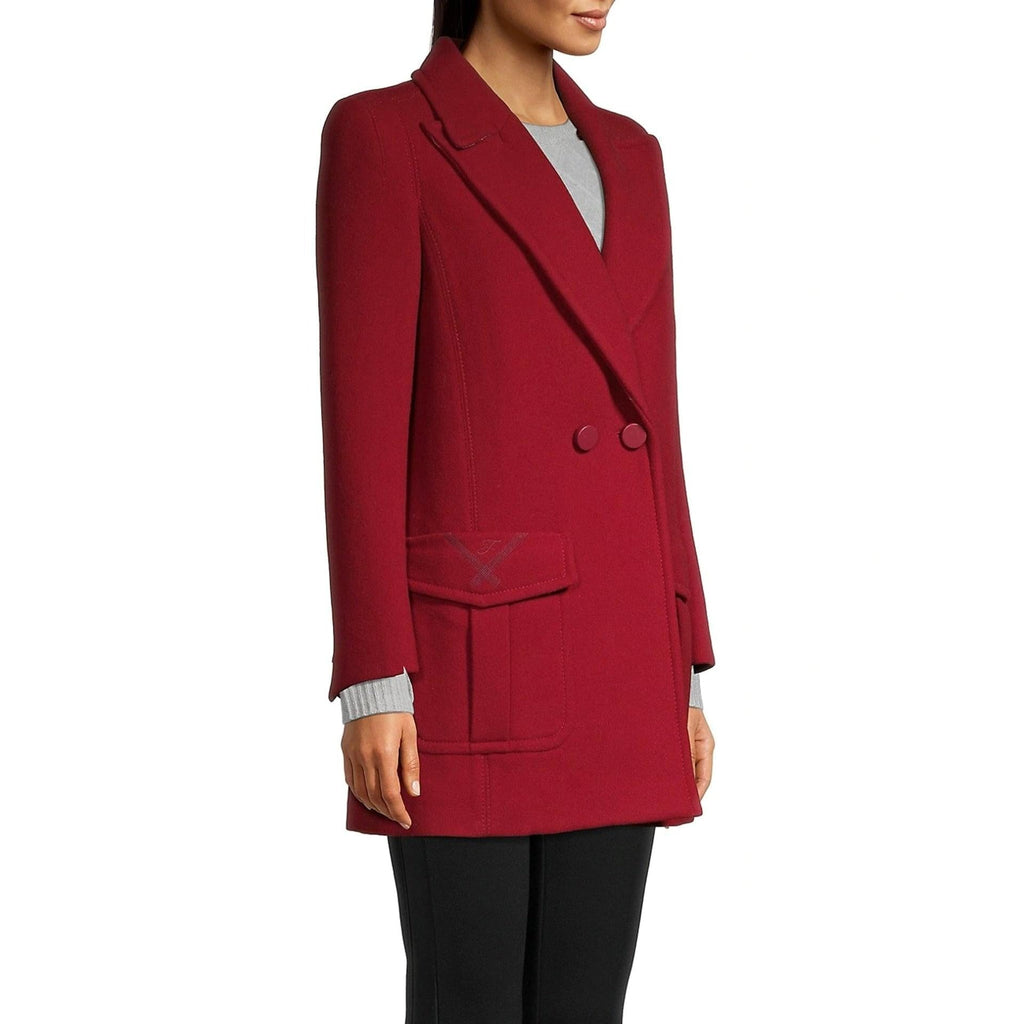 Fendi Fur Collar Wool Coat Women