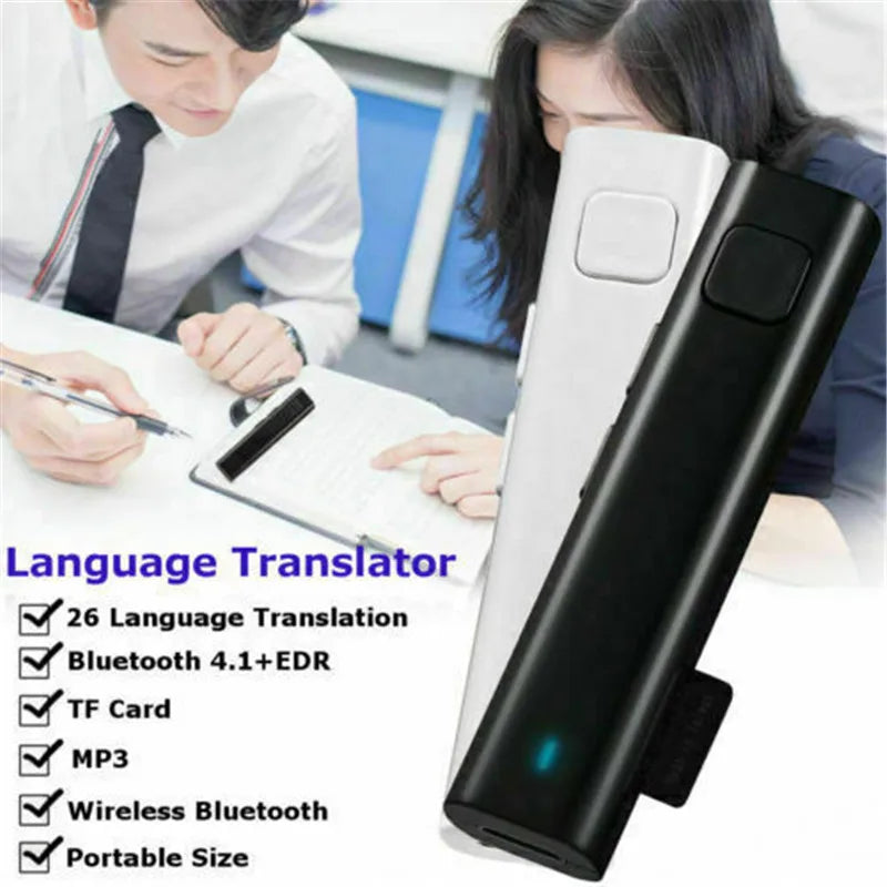Smart Instant Voice Translator Mini Bluetooth Real Time Translation 26 Language Automatic Speech Travel Translato