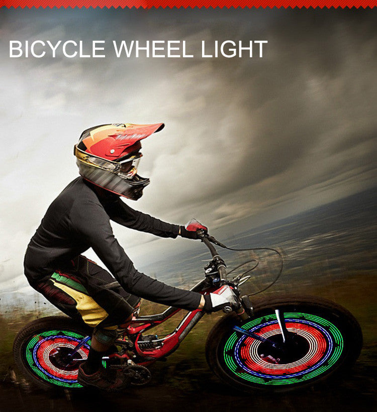 Waterproof LED Bicycle Lights Wheel Lamp Strip 32 Patterns