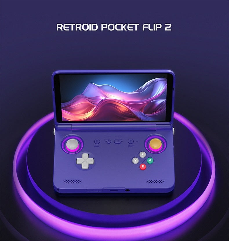 OLED Flip-screen Handheld Game Console