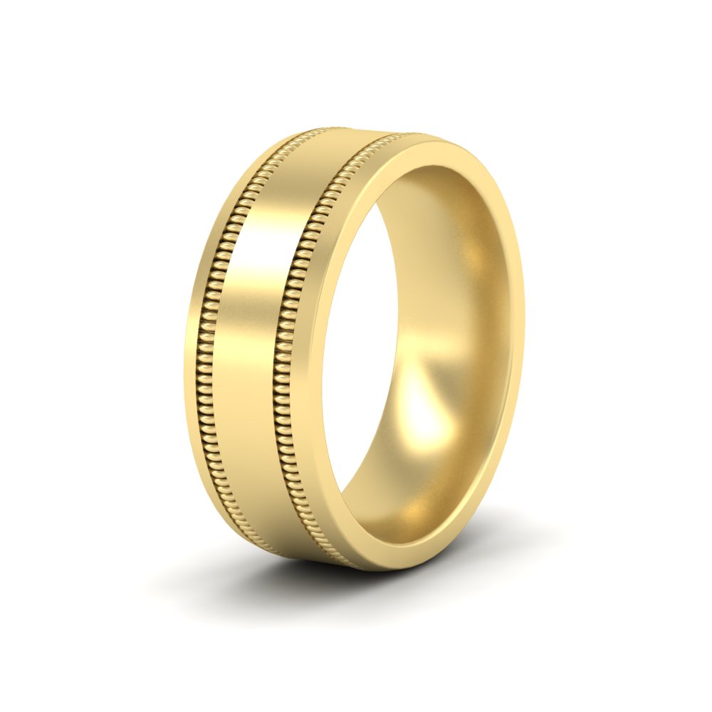 Mens Band Double Milgrain