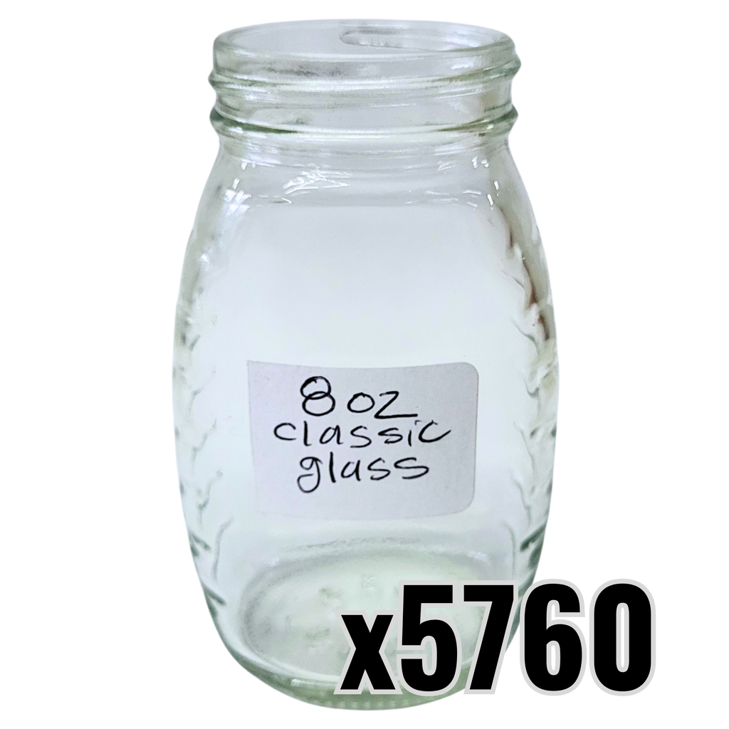 8 oz Glass Classic Honey Jar Foxhound Bee Company