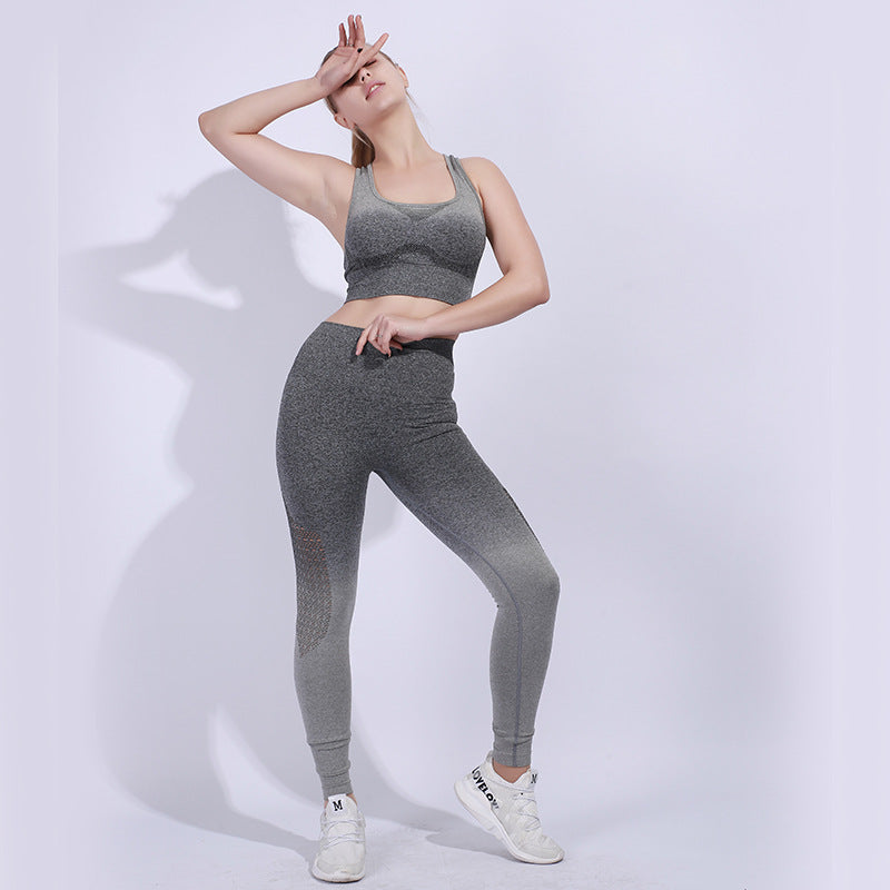 Tie-dye gradient seamless yoga wear hollow yoga pants Social Buzz eSIMs