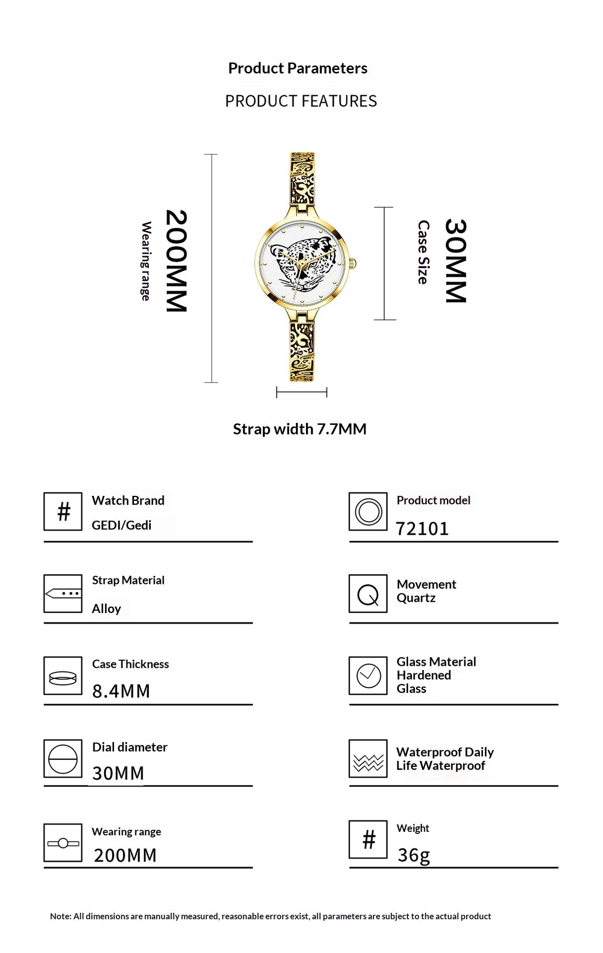 Exquisite Stylish And Niche Quartz Watch With A Luminous Design