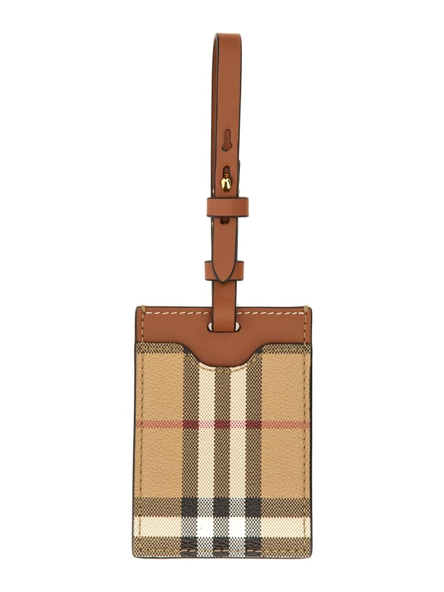 Burberry Unisex Nameplate "Porte Adresse" Check