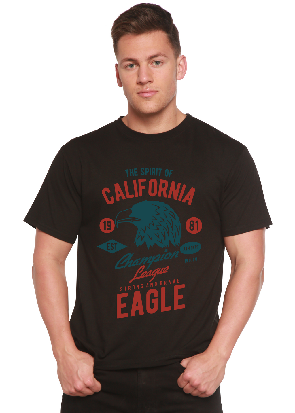 The Spirit of Spun Bamboo® Men's Bamboo Viscose/Organic Cotton Short Sleeve Graphic T-Shirt Spun Bamboo
