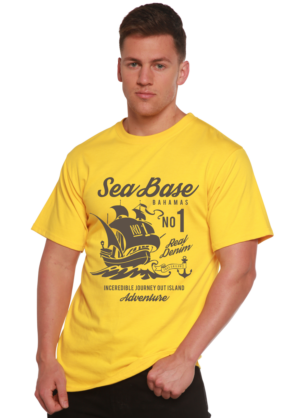 Sea Base Spun Bamboo® Men's Bamboo Viscose/Organic Cotton Short Sleeve Graphic T-Shirt Spun Bamboo
