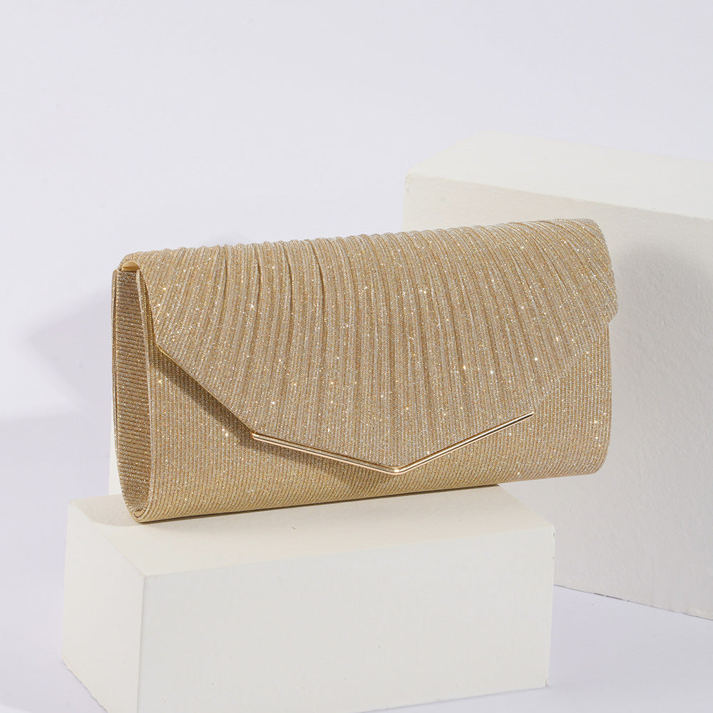 Vintage Womens Evening Clutch With Flap Pillow Bag Socialite Party Banquet Tote