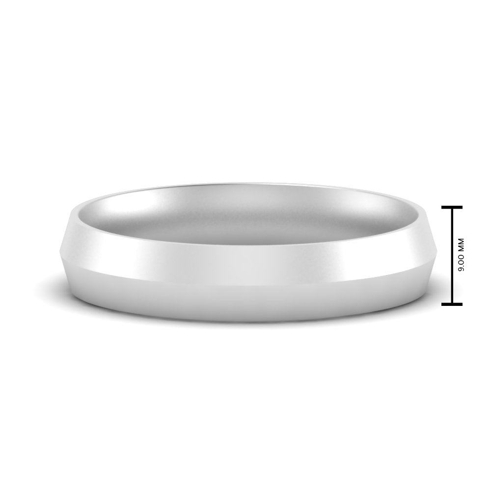 Comfort Fit Knife Edge Mens Band
