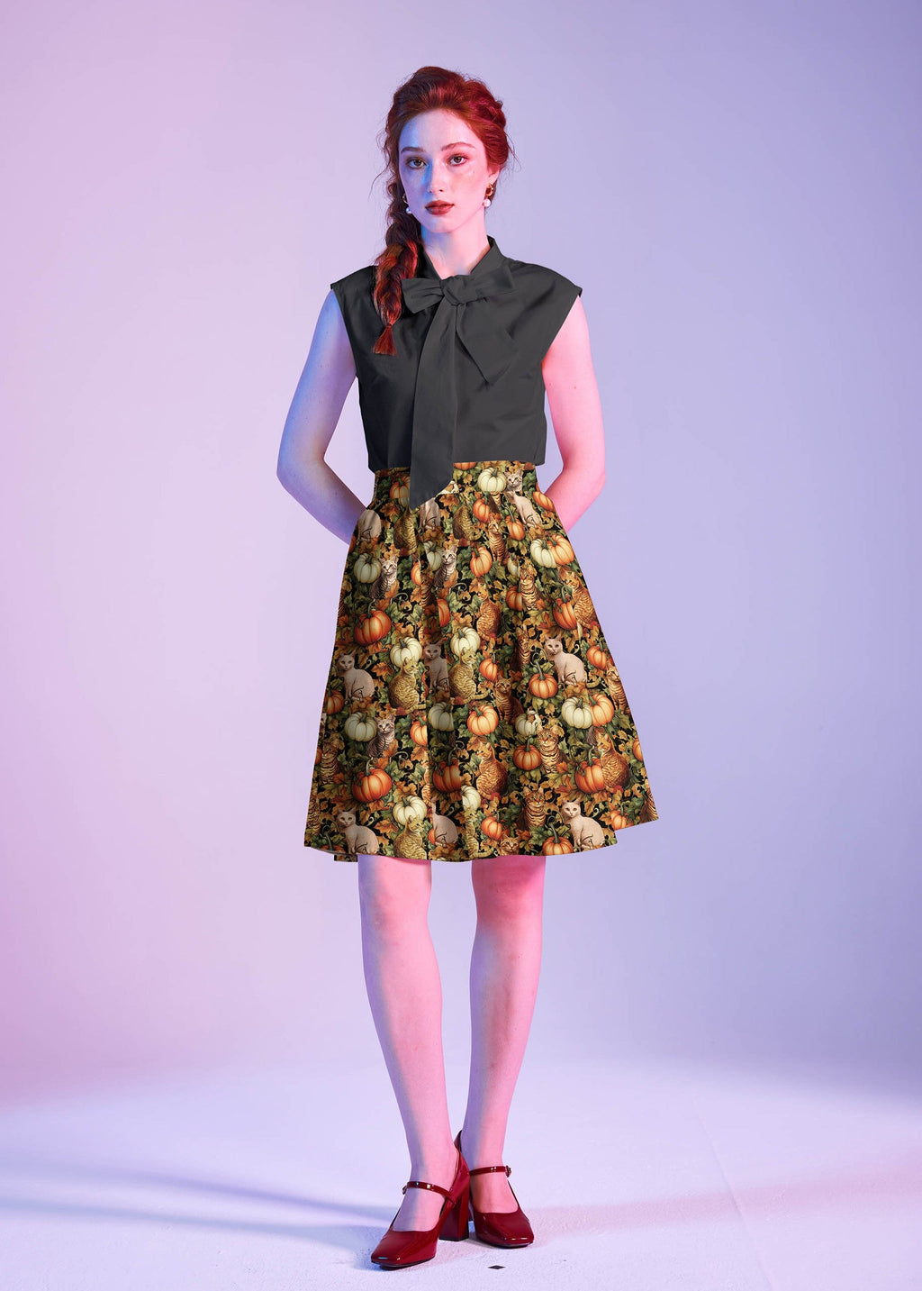 Black Bow Top Retrolicious