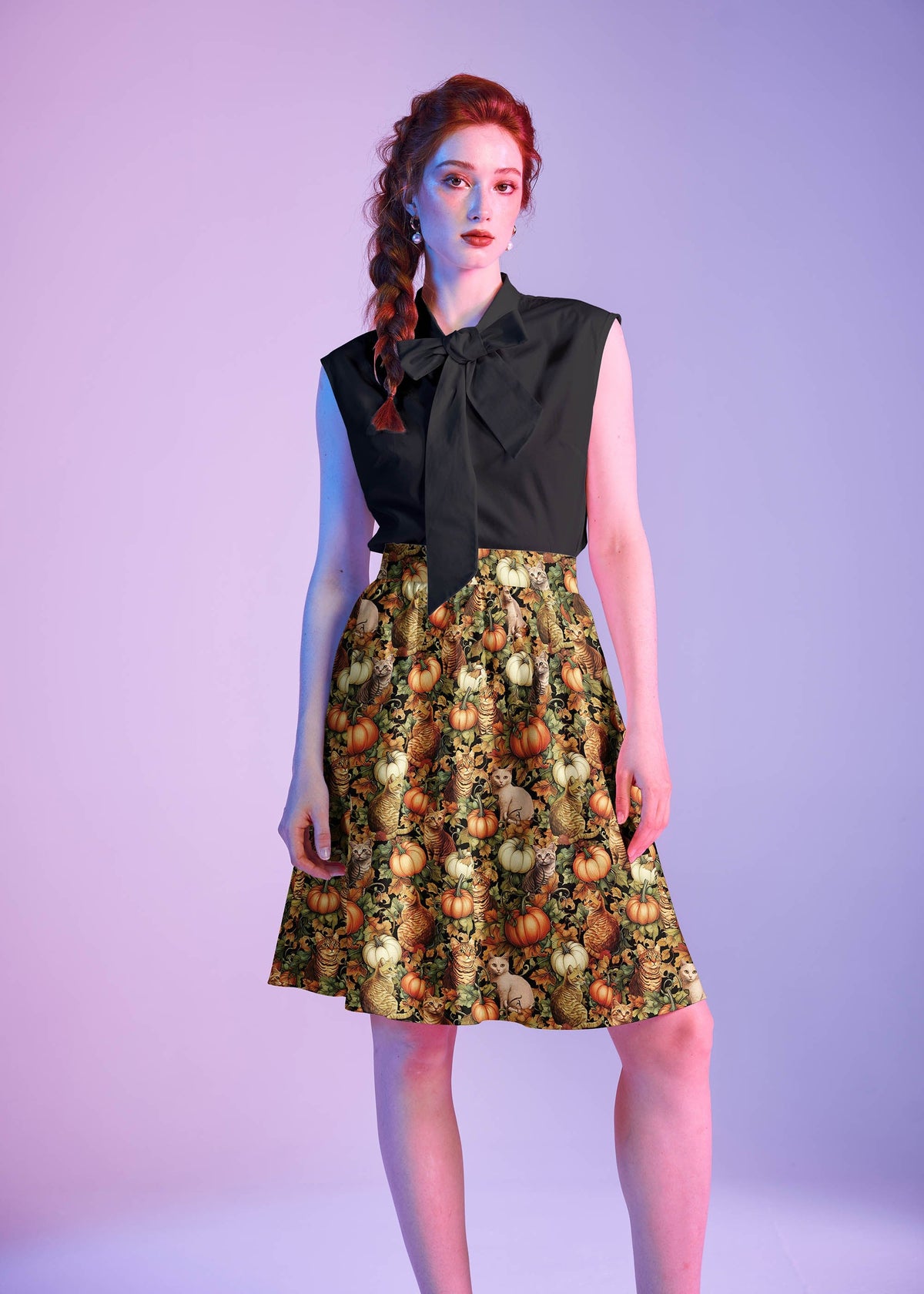 Black Bow Top Retrolicious