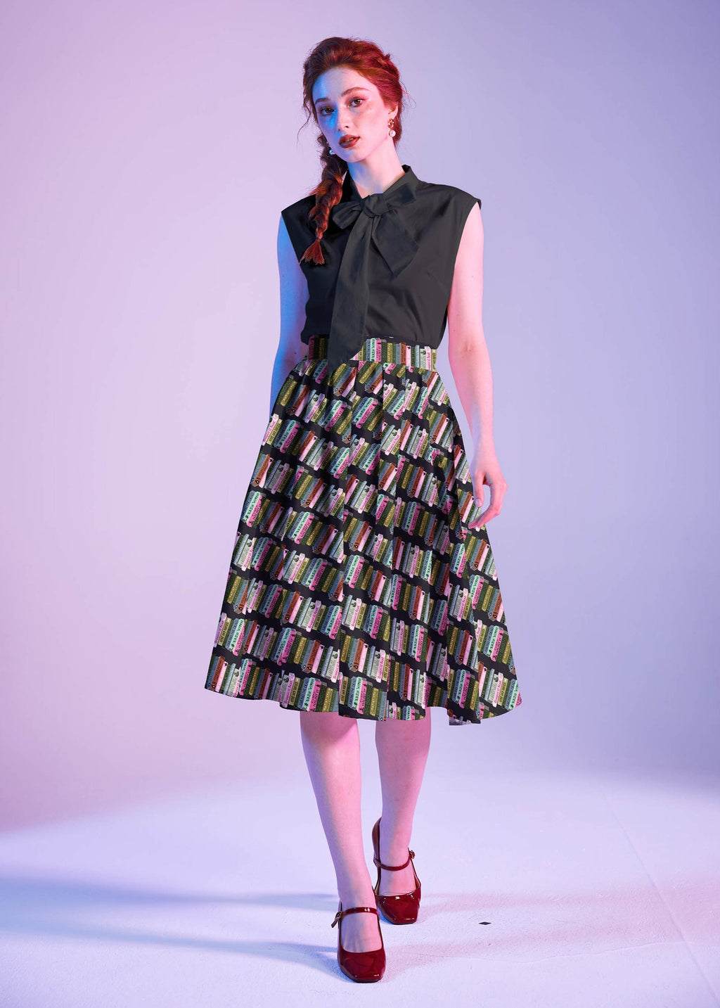 Black Bow Top Retrolicious