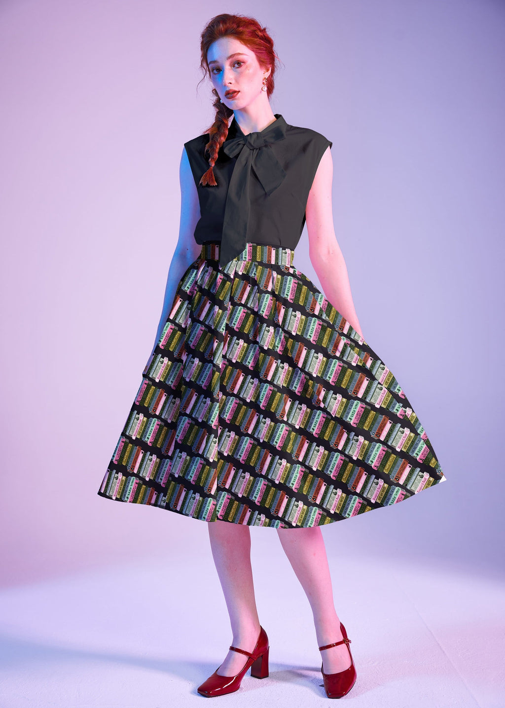 Black Bow Top Retrolicious