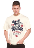 Road Race Motorcycles Spun Bamboo® Men's Bamboo Viscose/Organic Cotton Short Sleeve Graphic T-Shirt Spun Bamboo