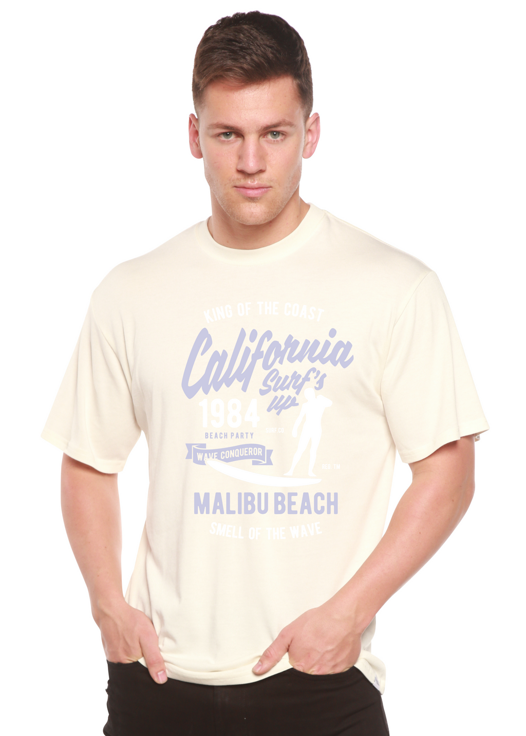 California 1984 Spun Bamboo® Men's Bamboo Viscose/Organic Cotton Short Sleeve Graphic T-Shirt Spun Bamboo