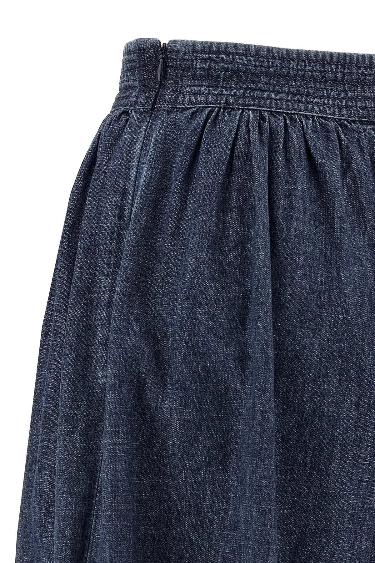 Valentino Garavani Women Valentino Garavani Denim Chambray Pants