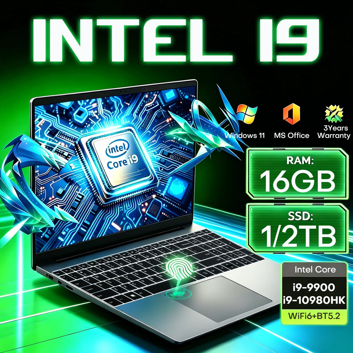 Core I9 Gaming Laptop 10980HK 16GB RAM 1TB SSD Notebook S And B Enterprise