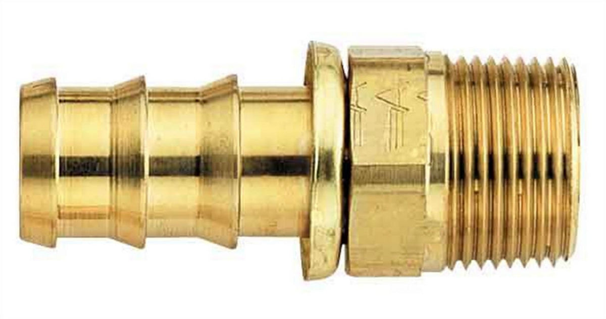 #4 Socketless Hose To 1/4 Male Pipe Fitting - FBM1201 Vinyasa Automotive